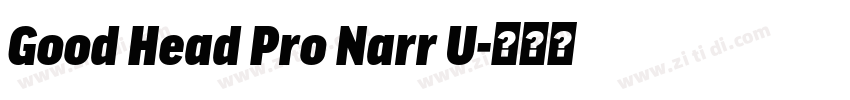 Good Head Pro Narr U字体转换 Good Head Pro Narr U字体转换